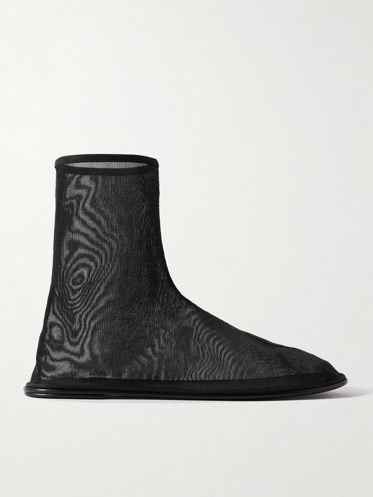 The Row Black Sock Boots In Black