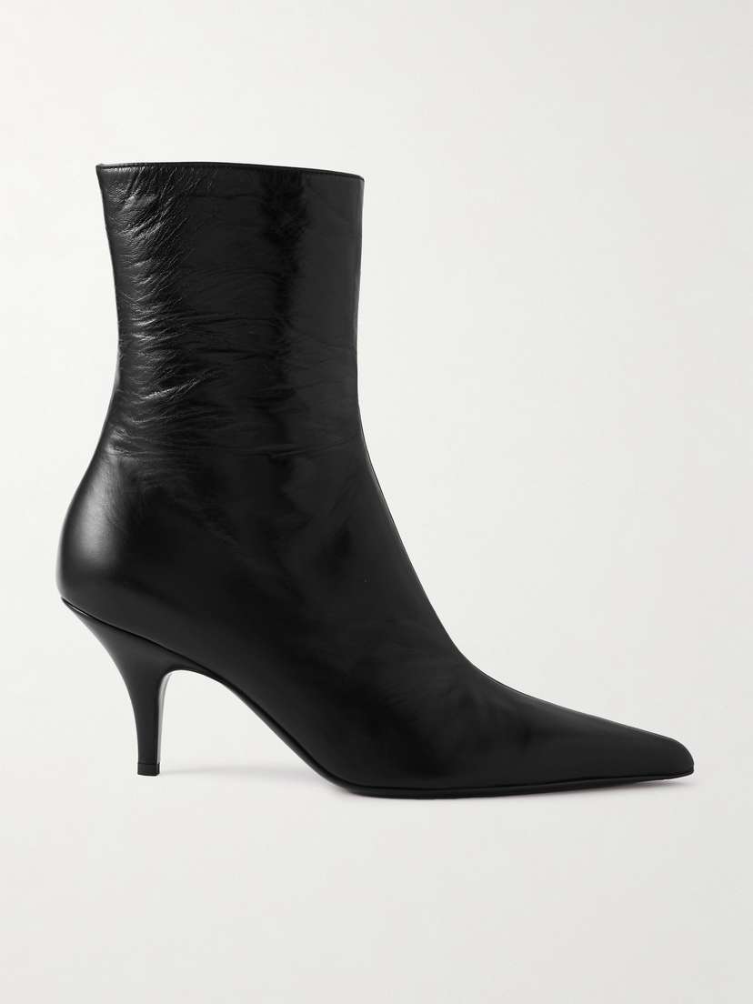 The Row Sling Leather Ankle Boots