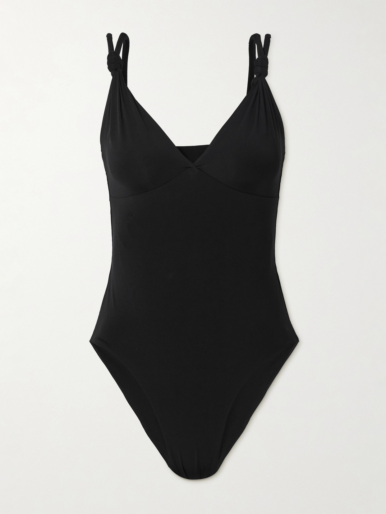 Maygel Coronel + Net Sustain Vichada Knotted Swimsuit In Black