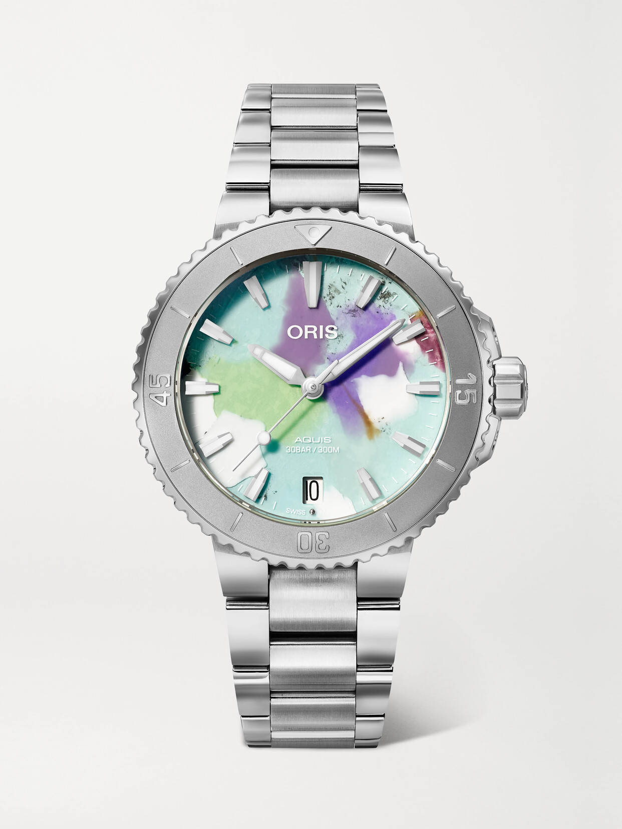ORIS Aquis Date Upcycle Automatic 36.5mm Stainless Steel Watch