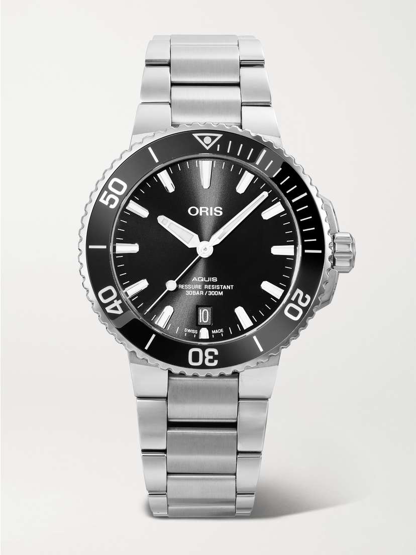 ORIS Aquis Date Automatic 39.5mm Stainless Steel Watch