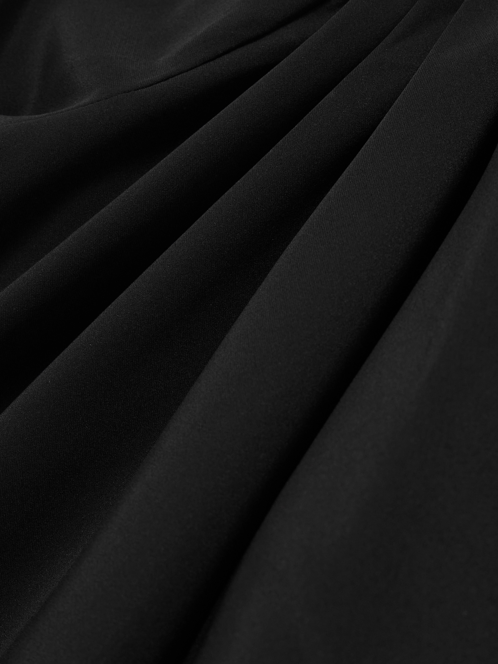 Michael Lo Sordo One-sleeve draped silk-crepe gown thumbnail