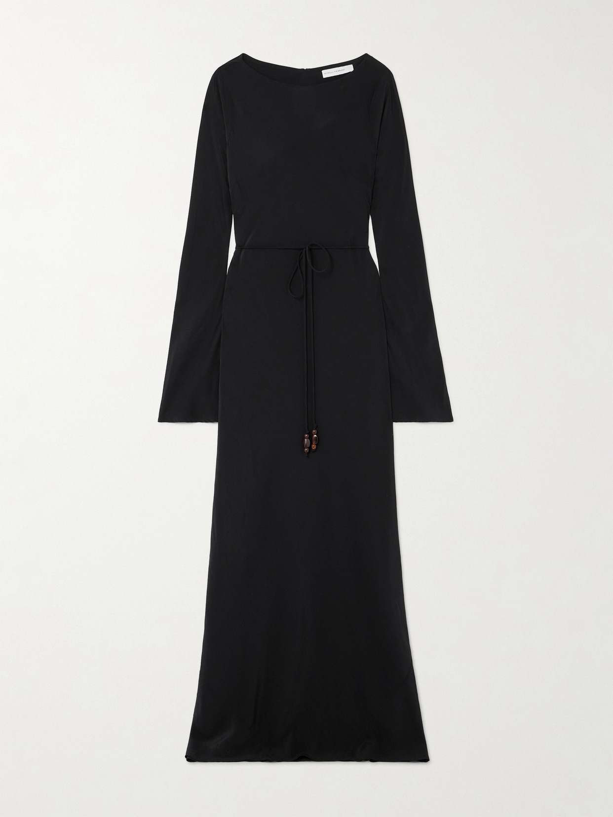 Faithfull The Brand - + Net Sustain Bellini Belted Silk-crepe Maxi Dress - Black