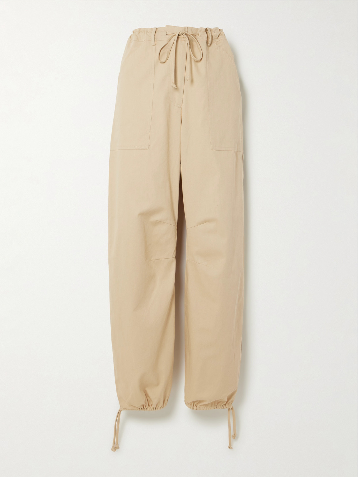 Faithfull The Brand + Net Sustain Cristo Cotton-twill Tapered Pants In Cream