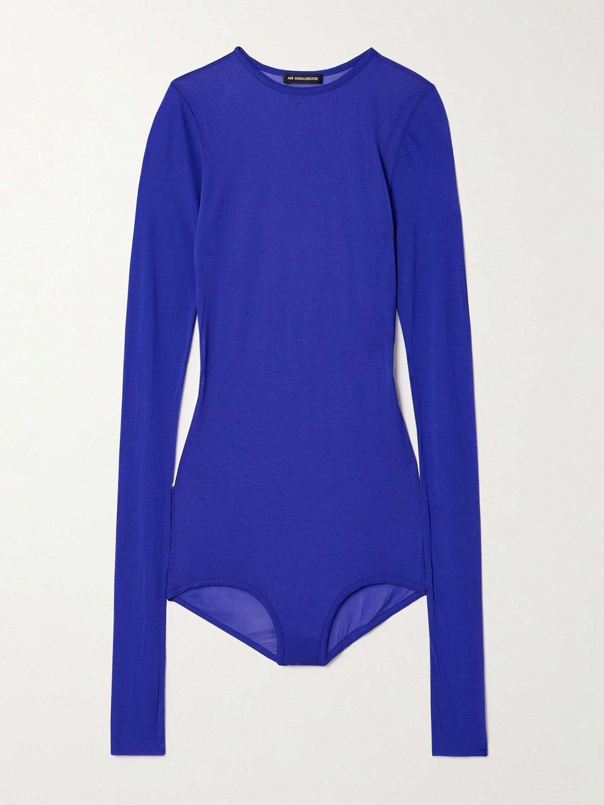 Ann Demeulemeester Bien Jersey Bodysuit In Blue