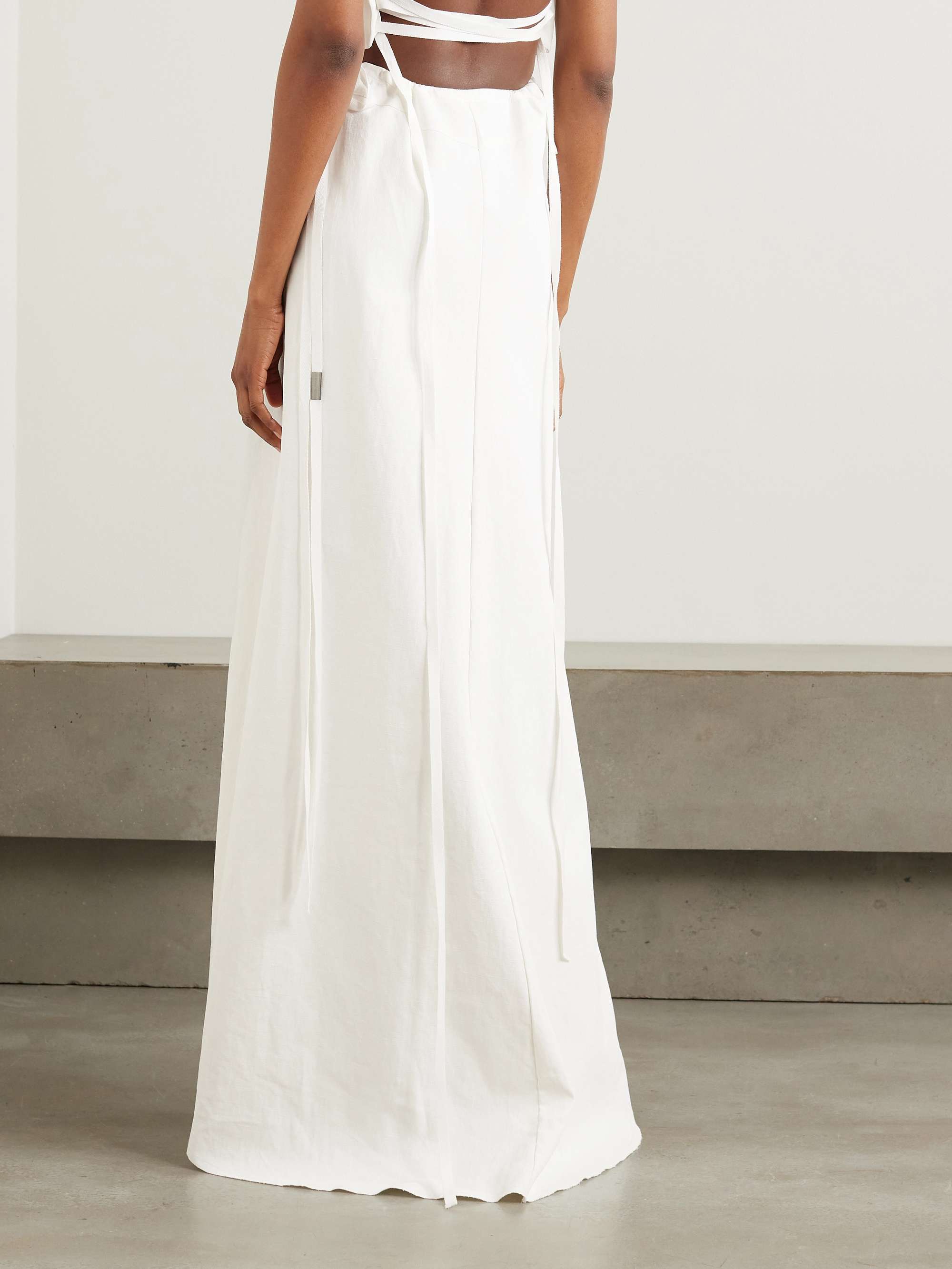 ANN DEMEULEMEESTER Sita linen maxi skirt | NET-A-PORTER