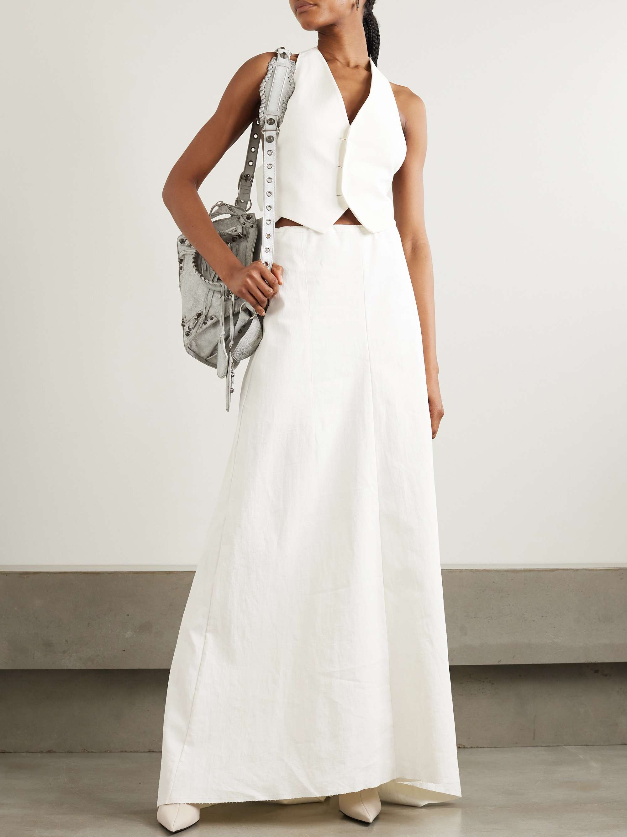 ANN DEMEULEMEESTER Sita linen maxi skirt | NET-A-PORTER