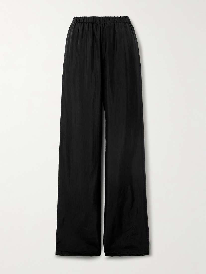 Ann Demeulemeester Dela Silk-jersey Wide-leg Pants