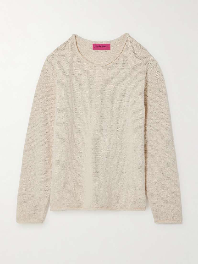 The Elder Statesman Nora Cotton Sweater - x large