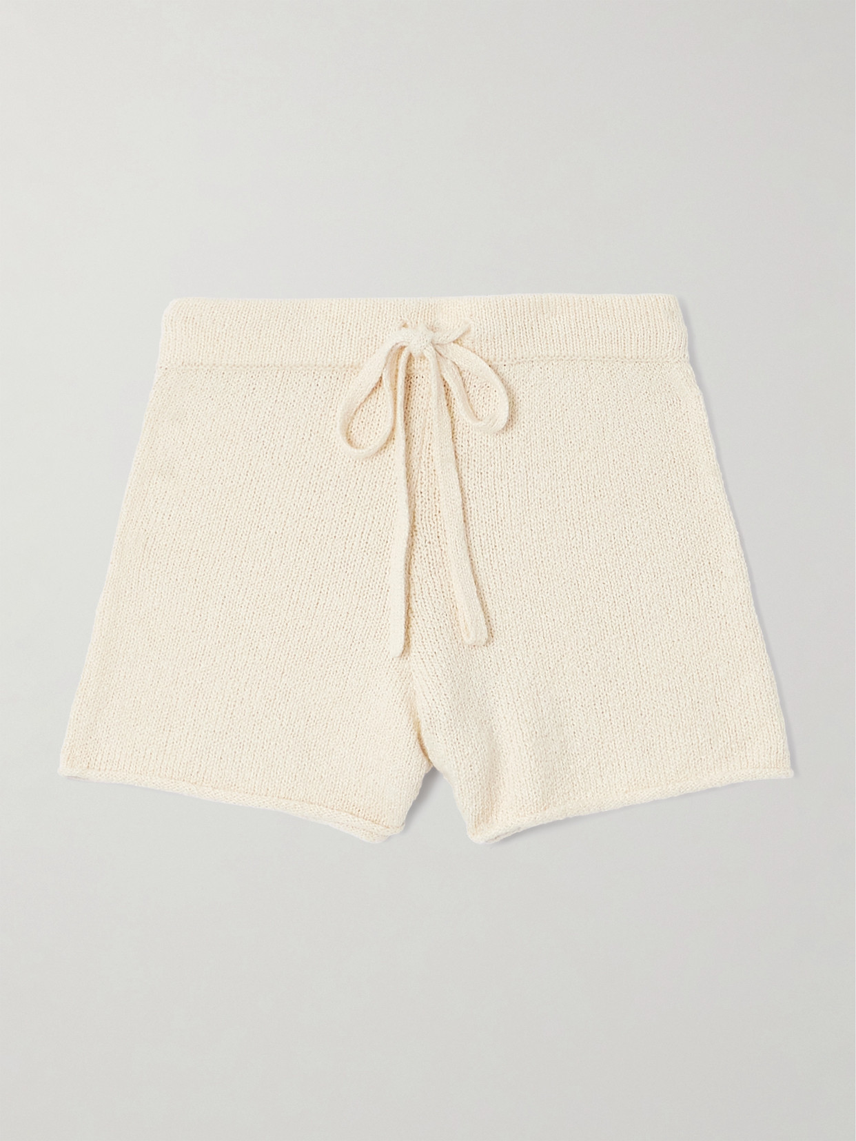 The Elder Statesman Cotton Shorts In White