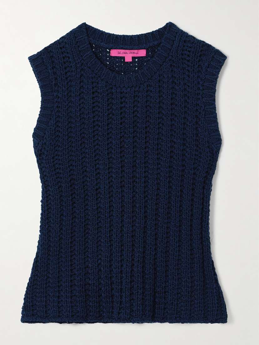 The Elder Statesman Ribbed Cotton Vest