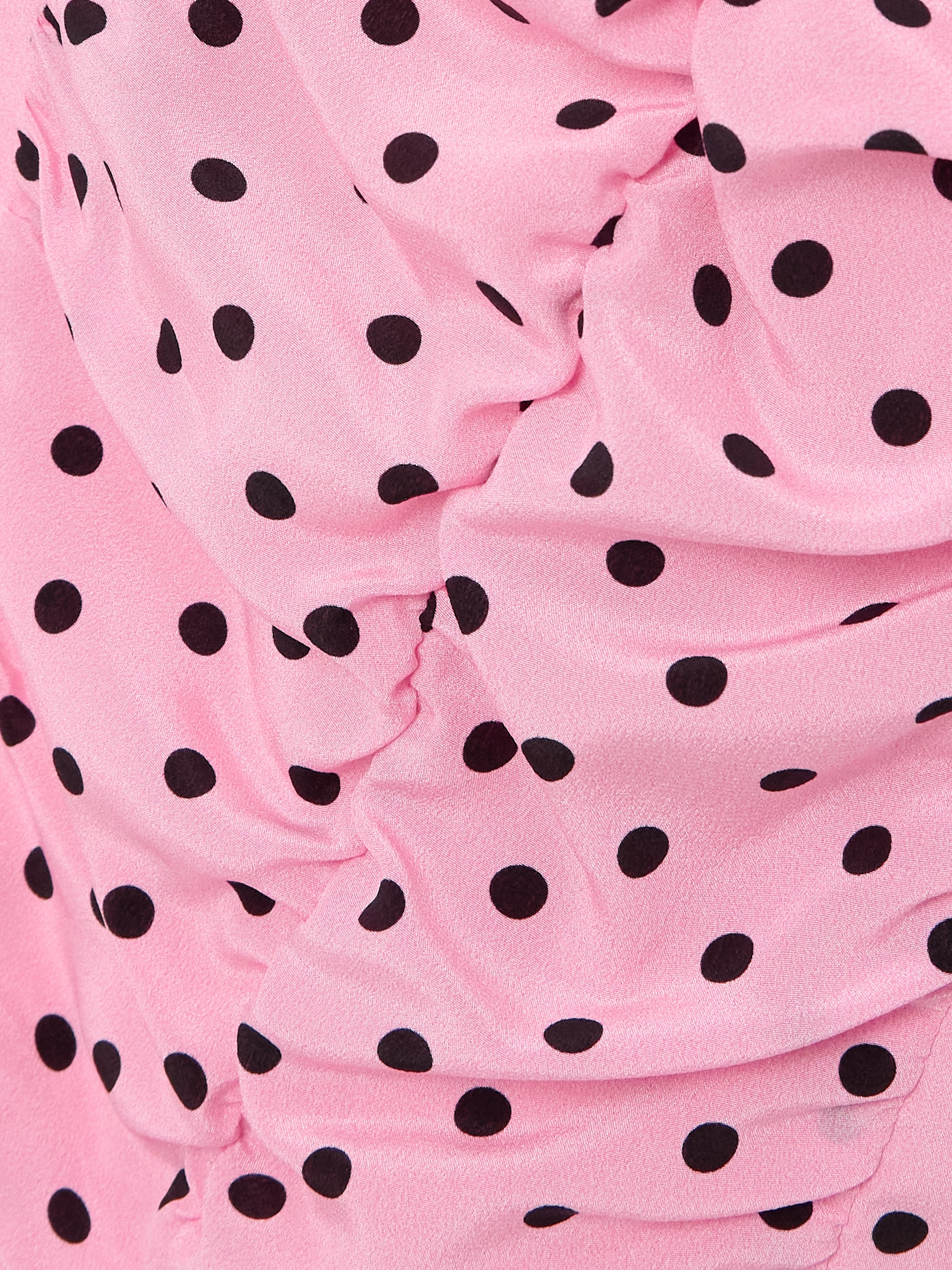 Alessandra Rich Pussy-bow polka-dot silk-crepe midi dress