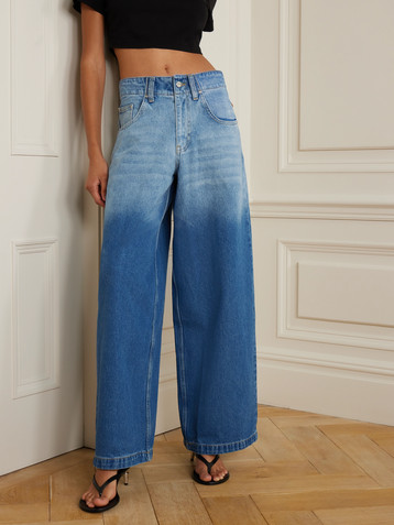 Dion Lee Low-rise wide-leg jeans