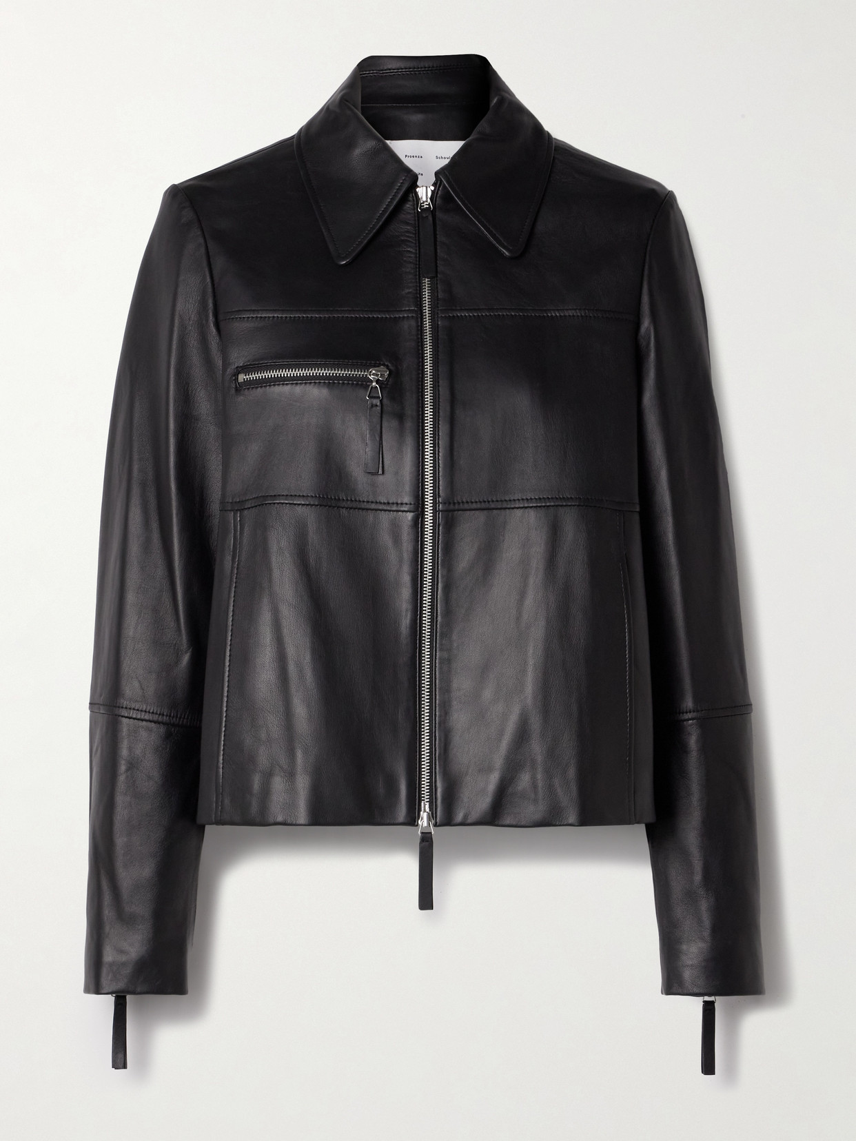 Proenza Schouler White Label Annabel Paneled Leather Jacket In Black