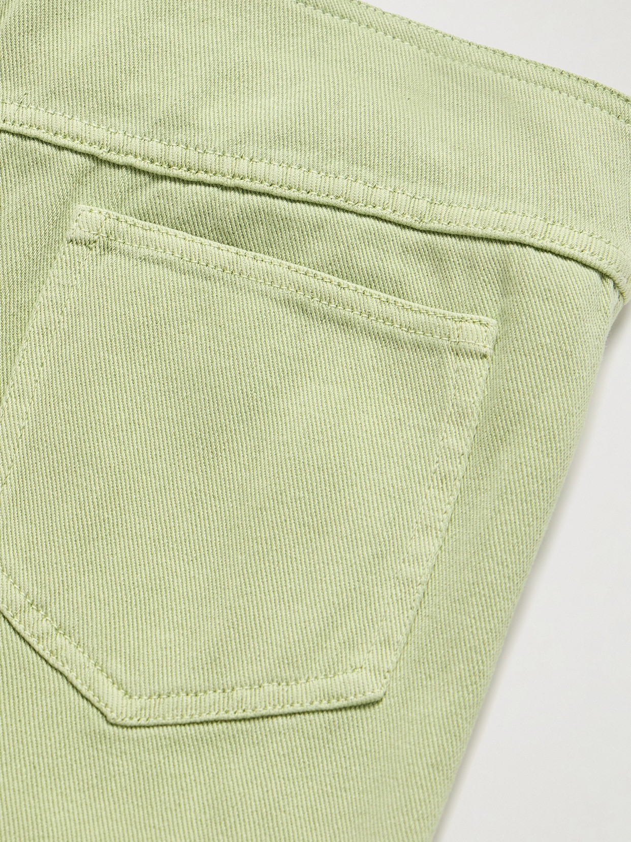 Christopher Esber Mid-rise Straight-leg Jeans In Green