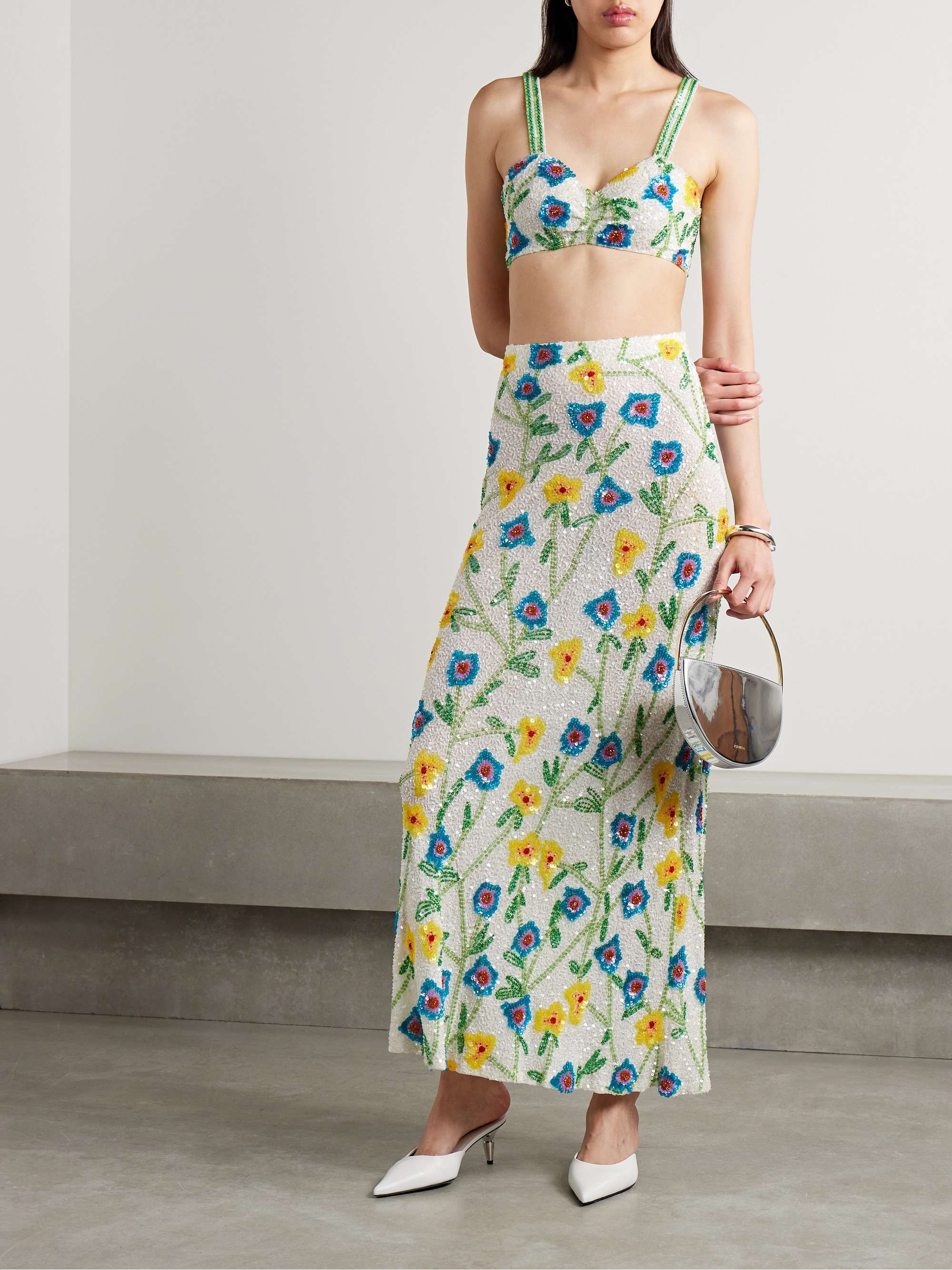 ASHISH Embellished georgette maxi skirt | NET-A-PORTER ASHISH Embellished georgette maxi skirt | NET-A-PORTER