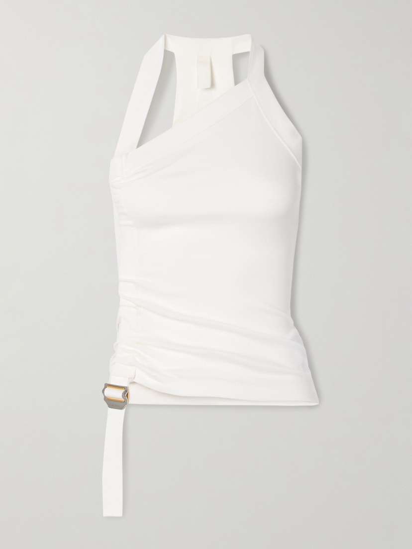 Dion Lee Ruched Cotton-jersey Tank - xx large