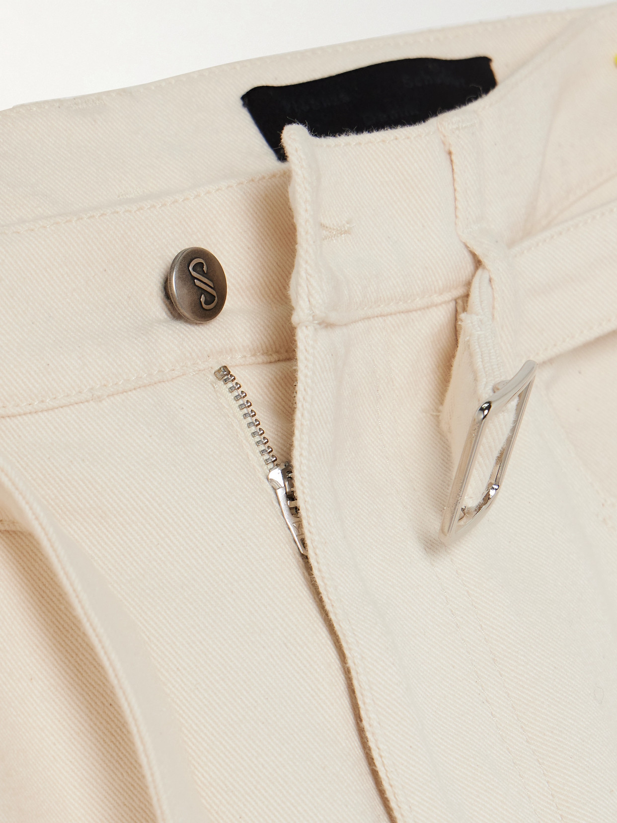Ellsworth Belted High-Rise Straight-Leg Jeans