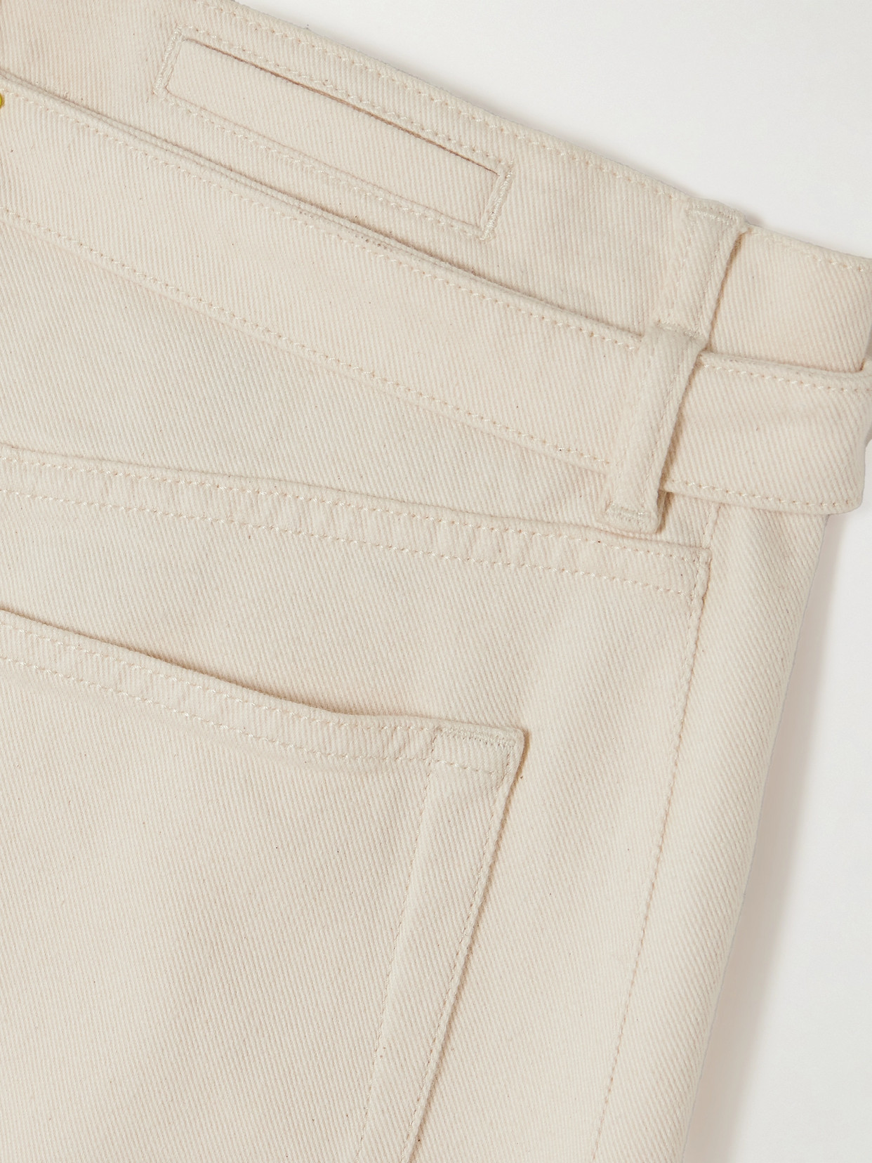 Ellsworth Belted High-Rise Straight-Leg Jeans