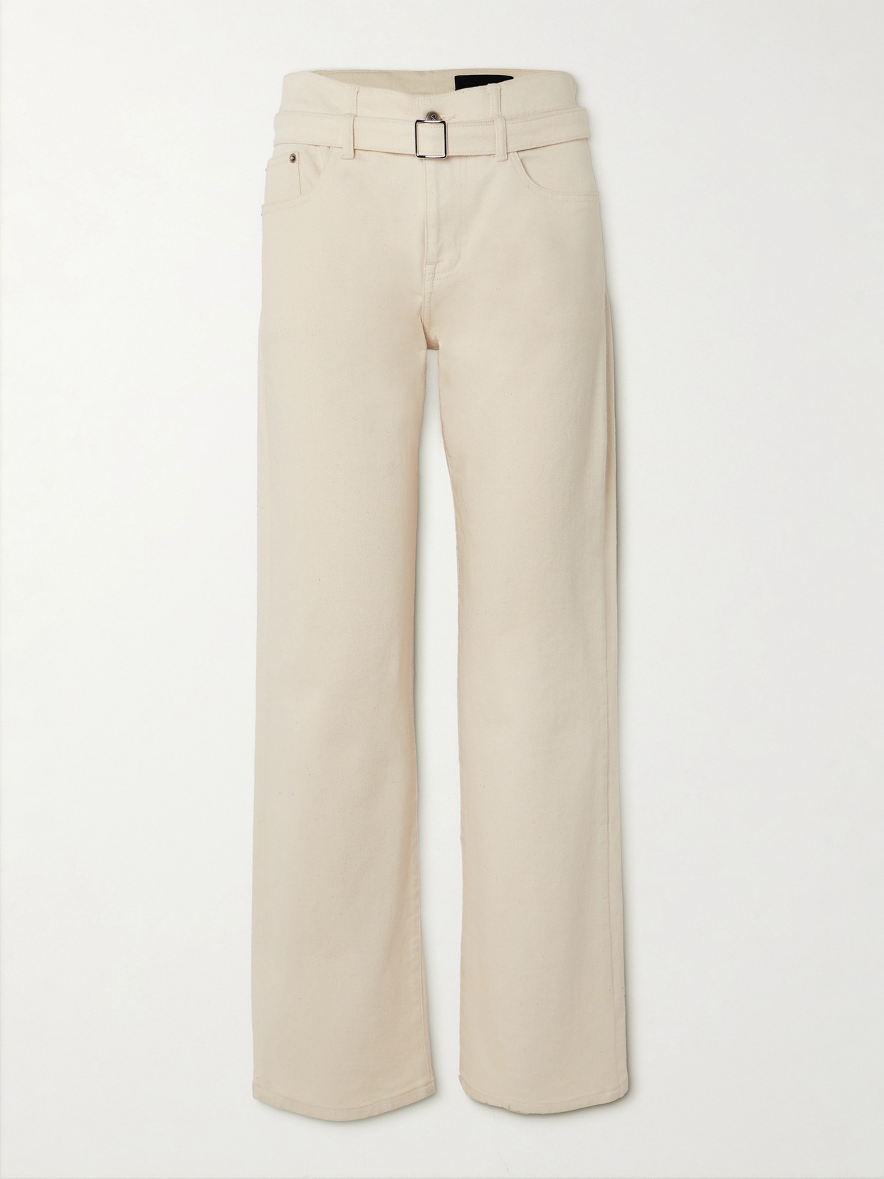 Proenza Schouler - Ellsworth Belted High-rise Straight-leg Jeans - White