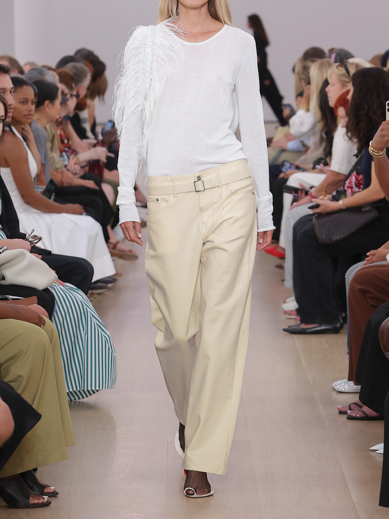 Ellsworth Belted High-Rise Straight-Leg Jeans