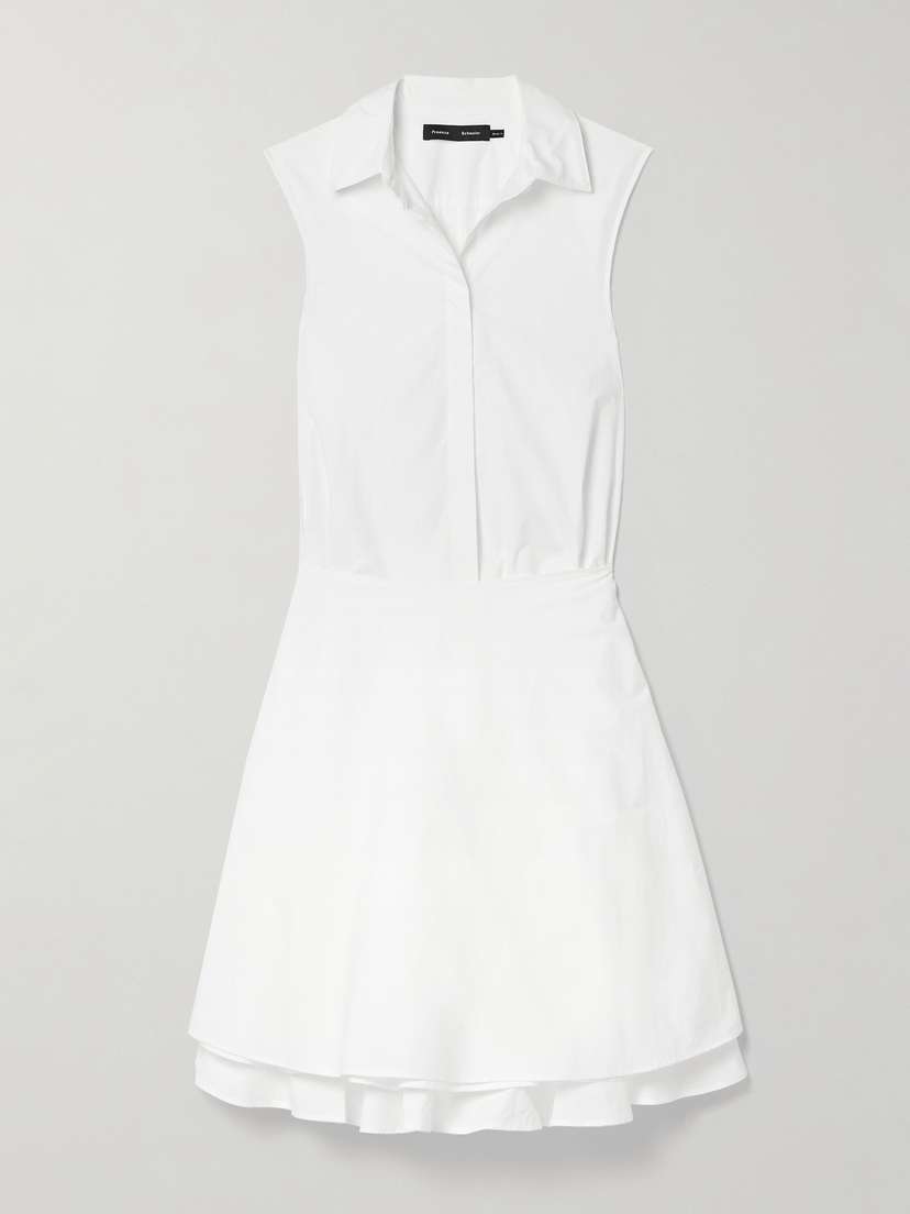 Proenza Schouler Cindy Layered Cotton-poplin Midi Shirt Dress