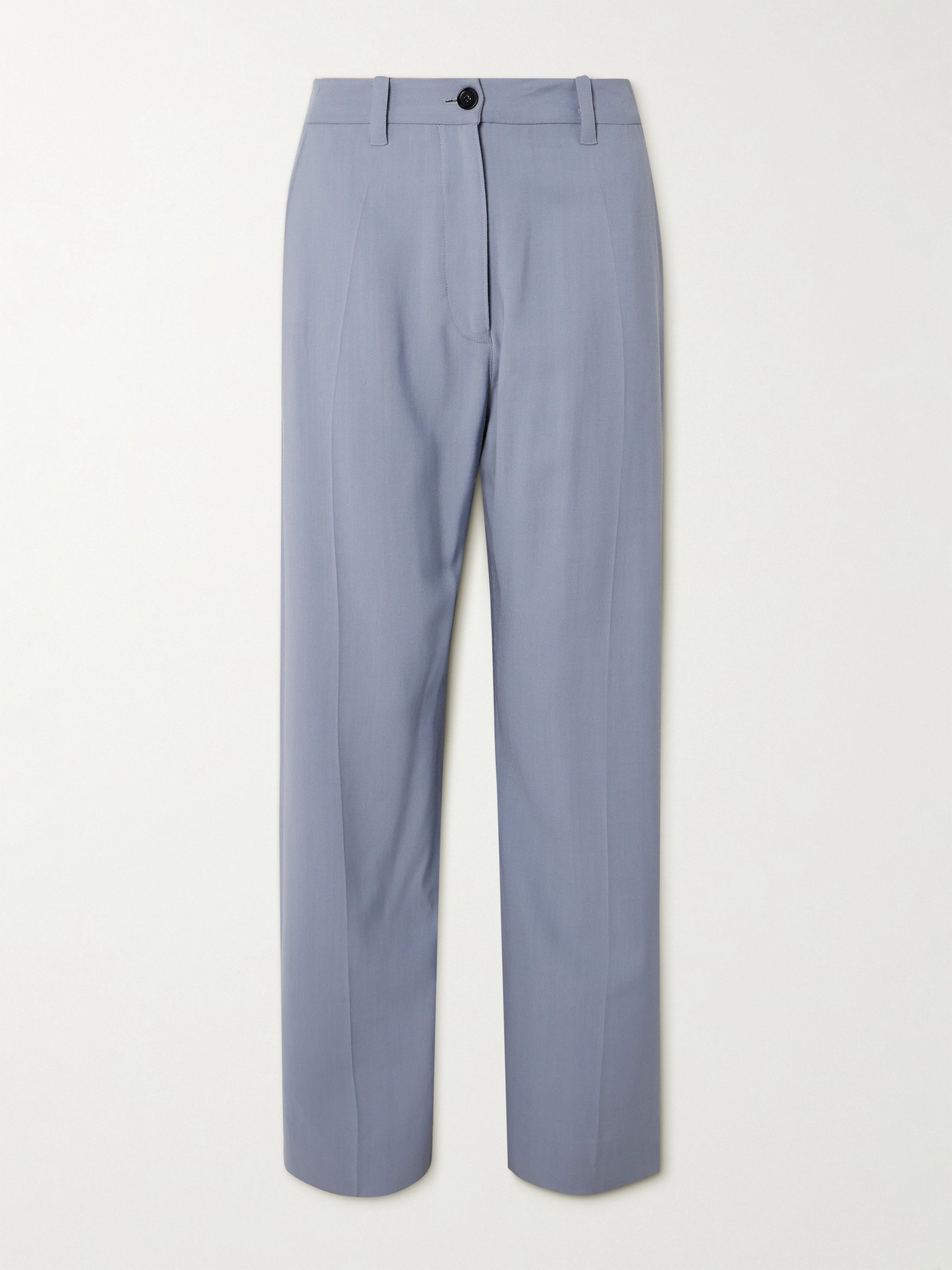 Proenza Schouler Otis Crepe Wide-leg Trousers In Blue