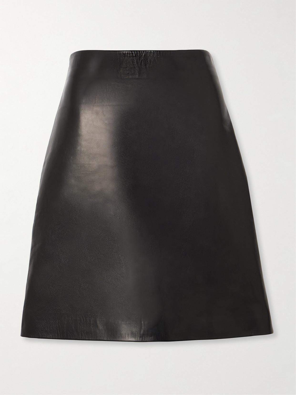 Proenza Schouler Adele Leather Midi Skirt In Black