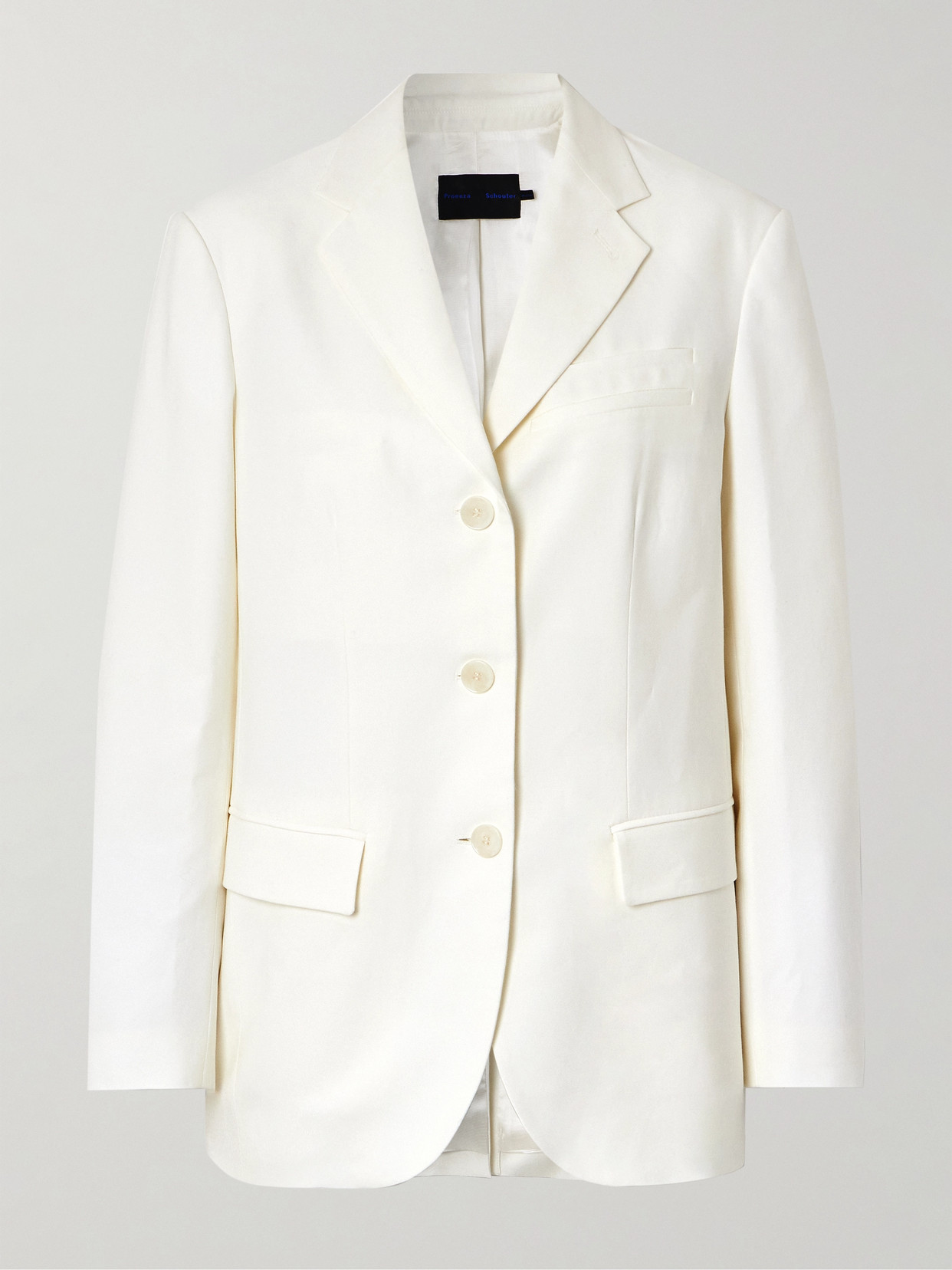 Proenza Schouler Sandis Crepe Blazer In White