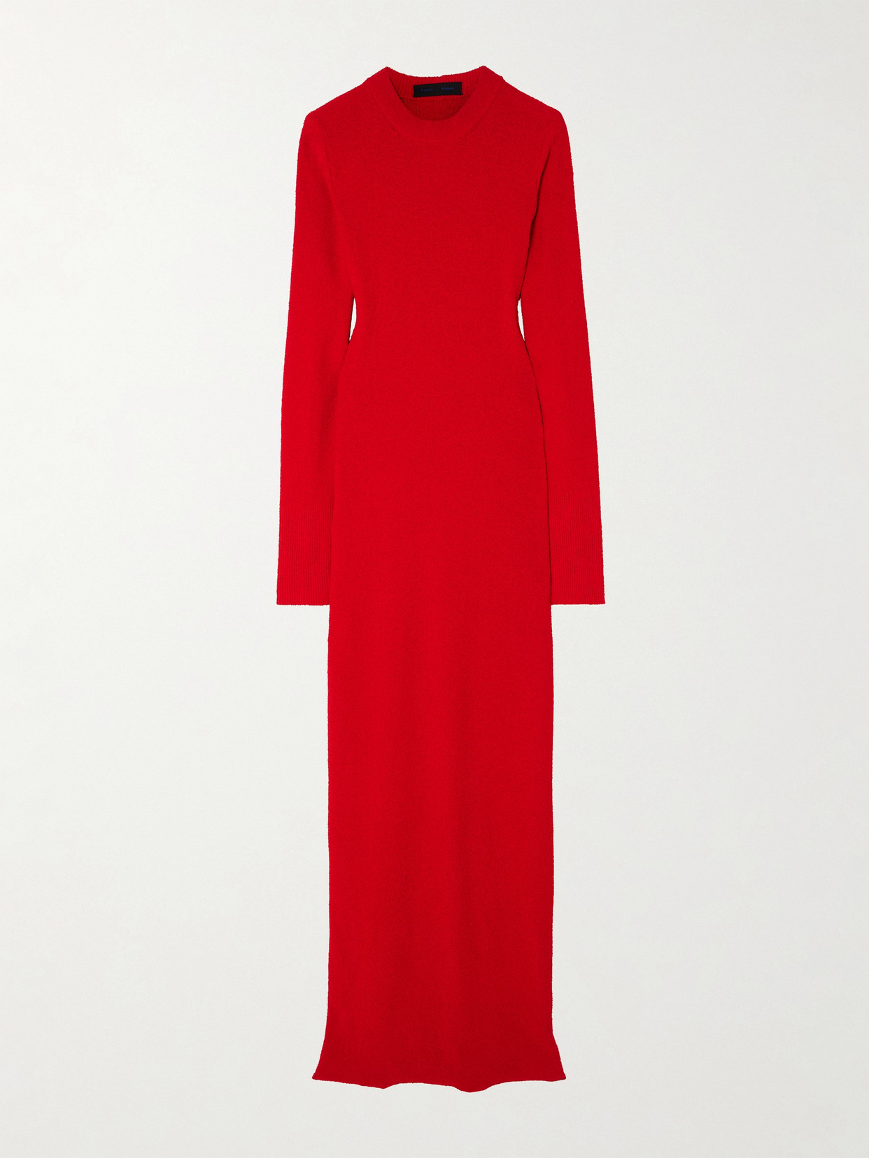 Shop Proenza Schouler Lara Convertible Cutout Bouclé Maxi Dress In Red