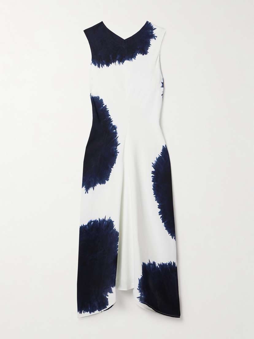 Proenza Schouler Ella Printed Cady Midi Dress