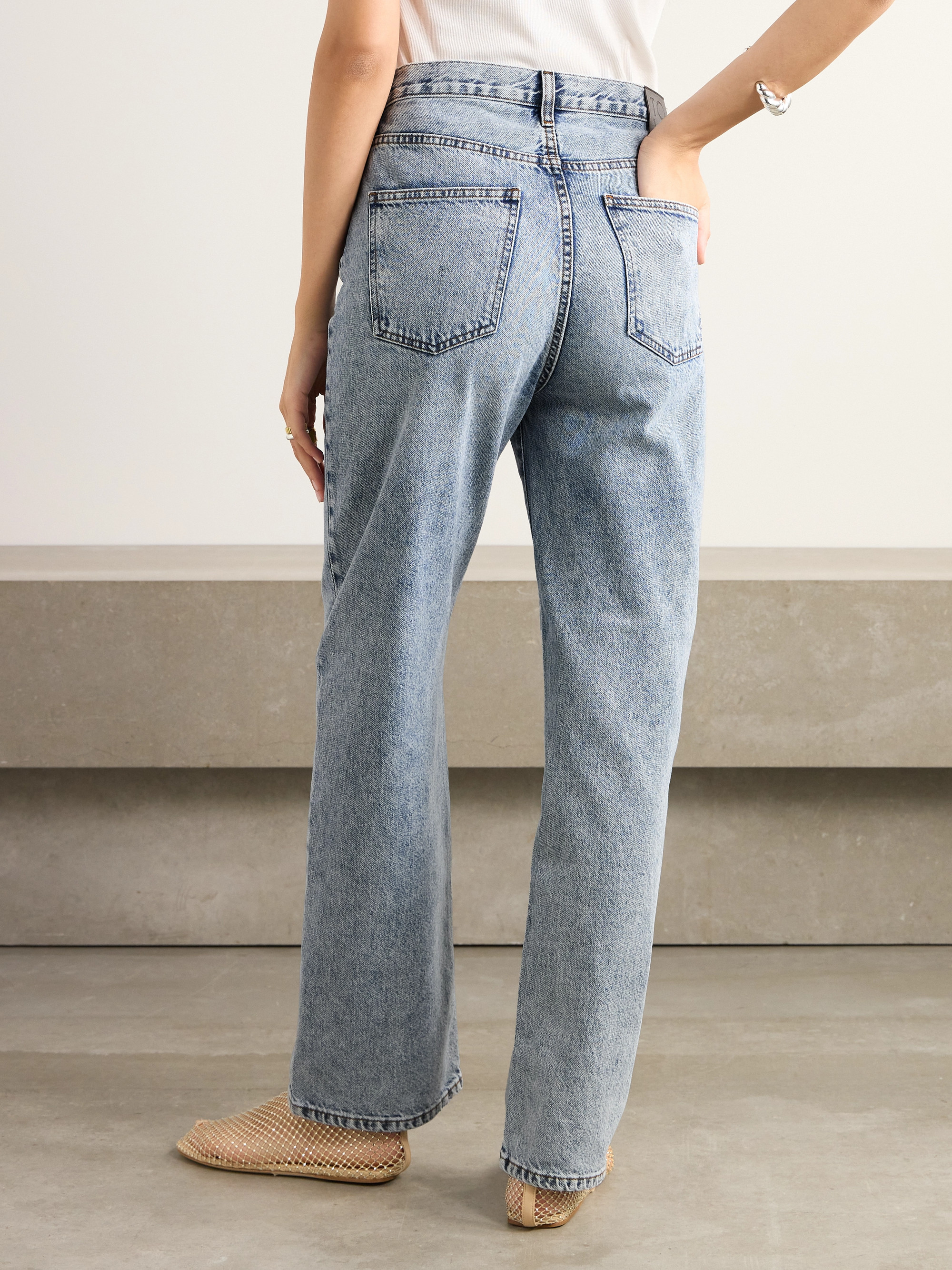 TOVE Sofie recycled mid-rise straight-leg jeans