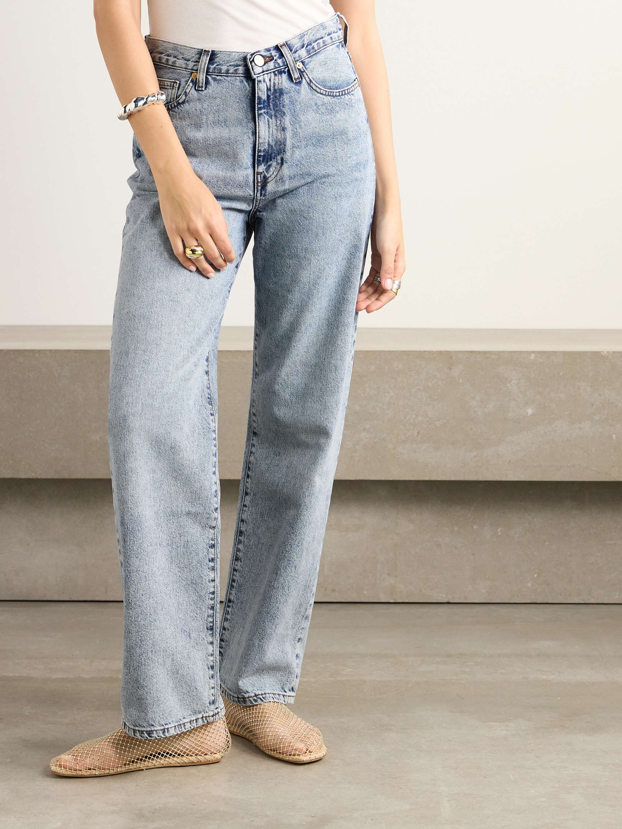 TOVE Sofie recycled mid-rise straight-leg jeans