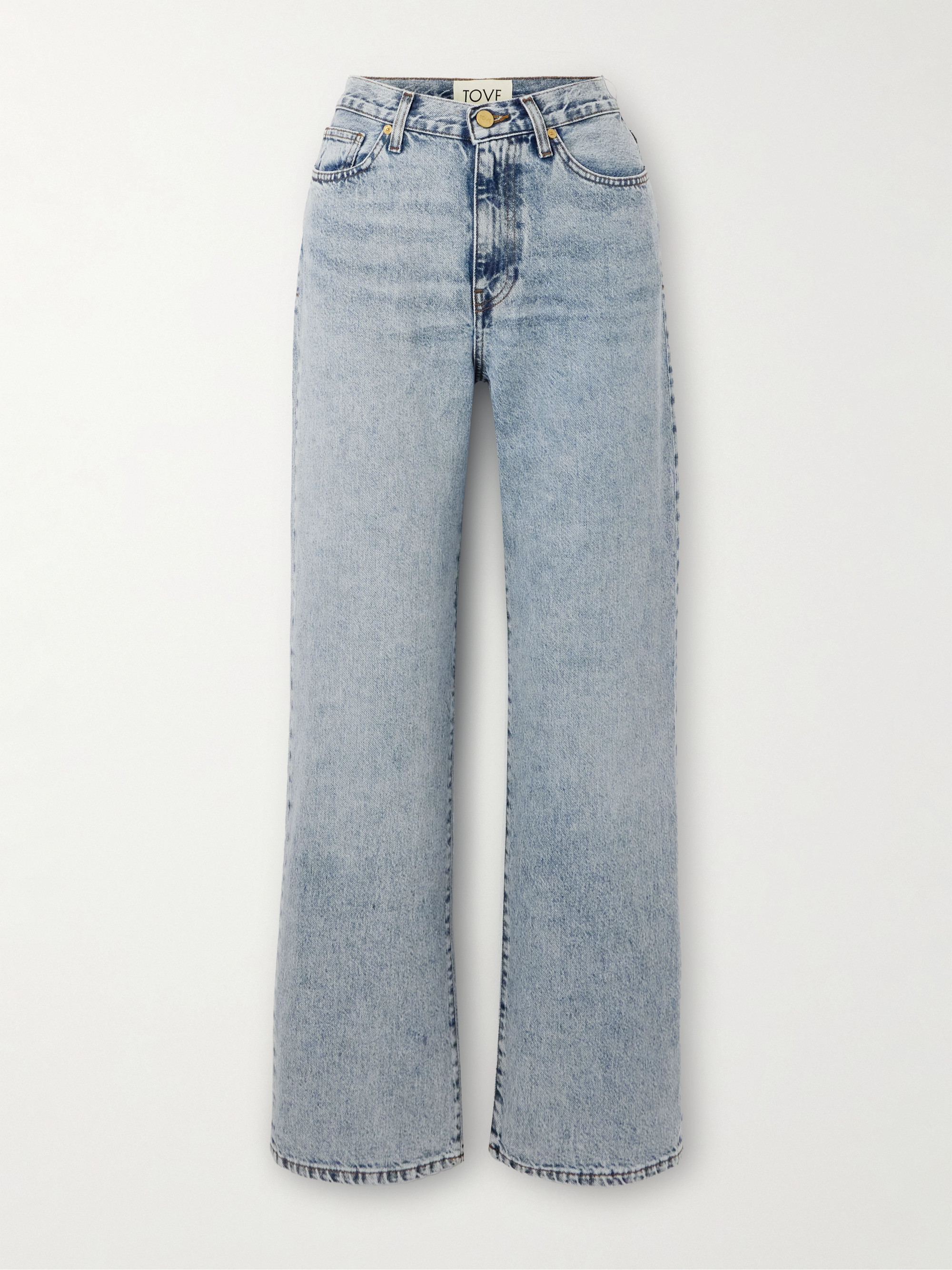 TOVE Sofie recycled mid-rise straight-leg jeans