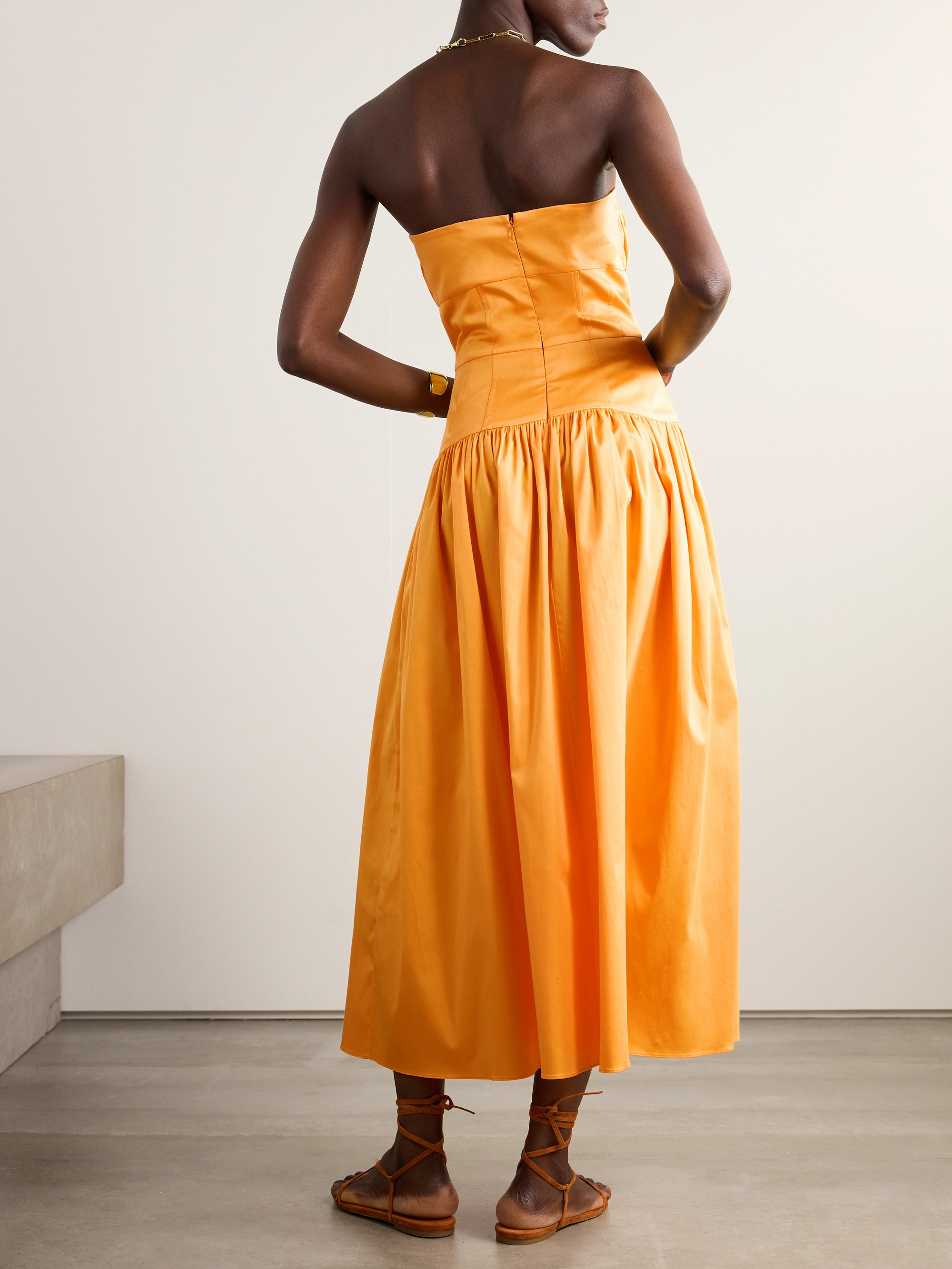 TOVE Lauryn organic cotton-poplin midi dress thumbnail