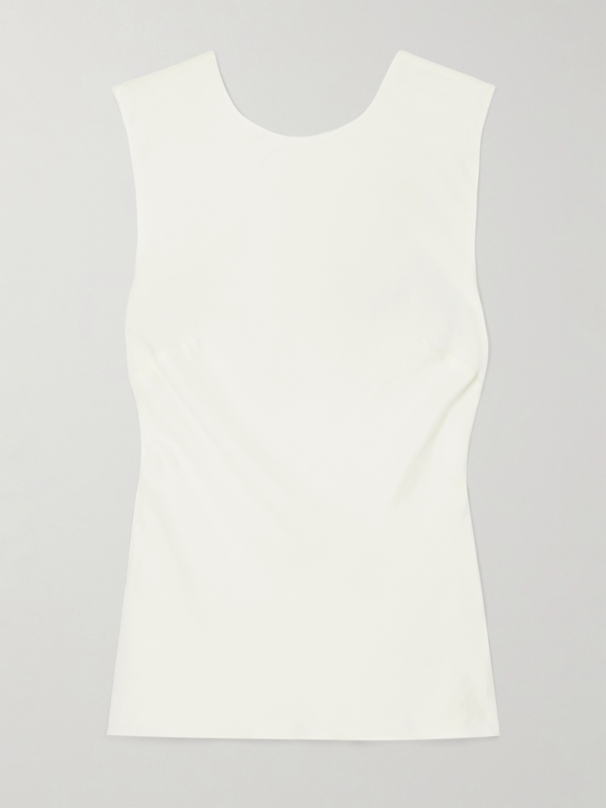 St. Agni Open-back LENZING™ Lyocell and ECOVERO™-blend twill top thumbnail