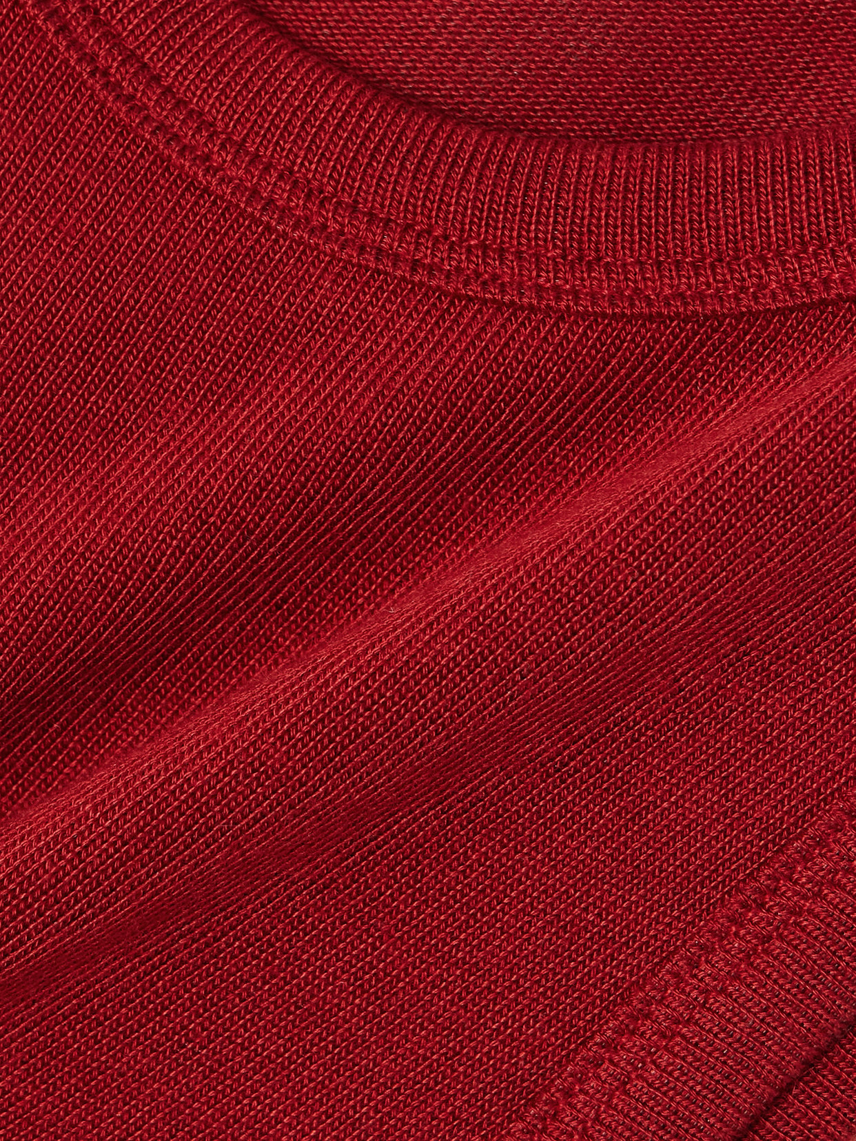 St Agni Ribbed Stretch-wool Tank In Red