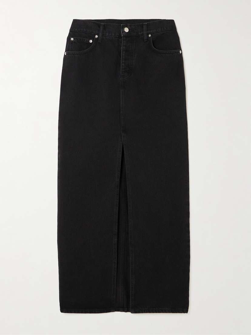 St. Agni Organic Denim Maxi Skirt