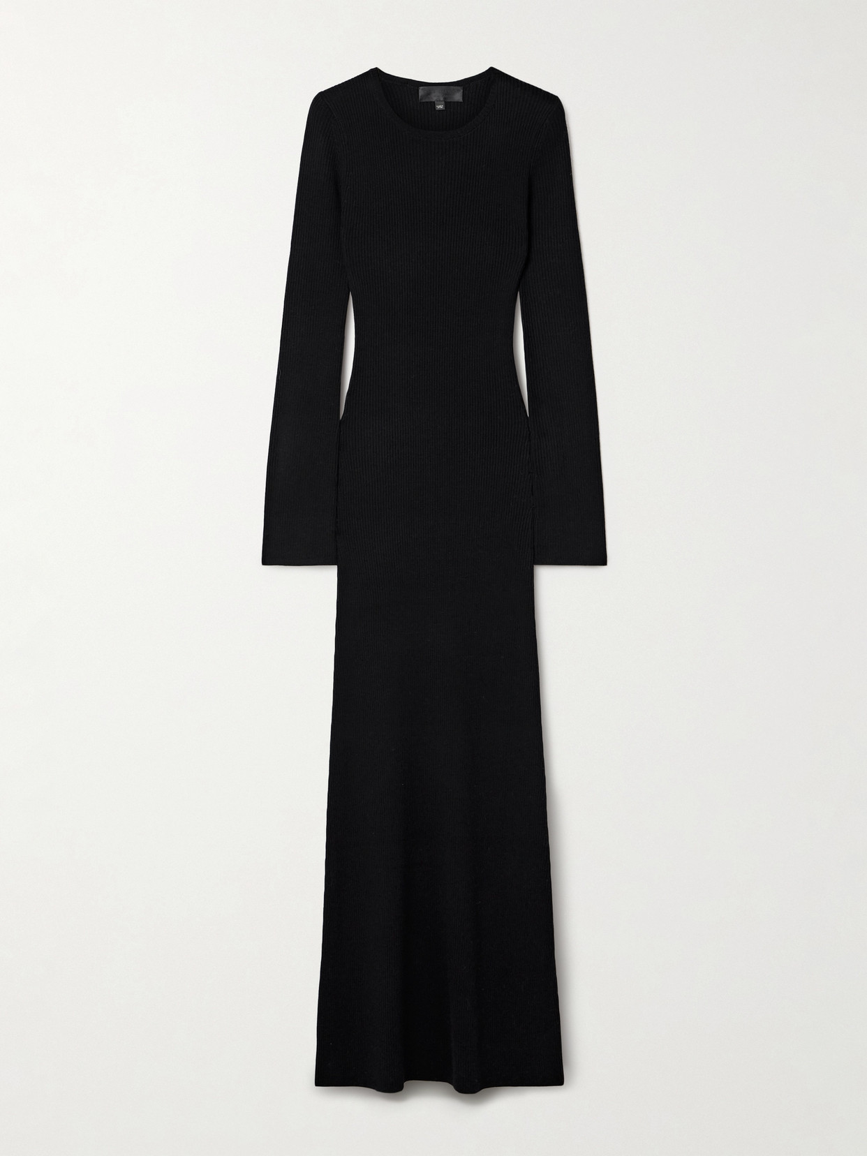 Nili Lotan - Ezequiel Ribbed Wool Maxi Dress - Black