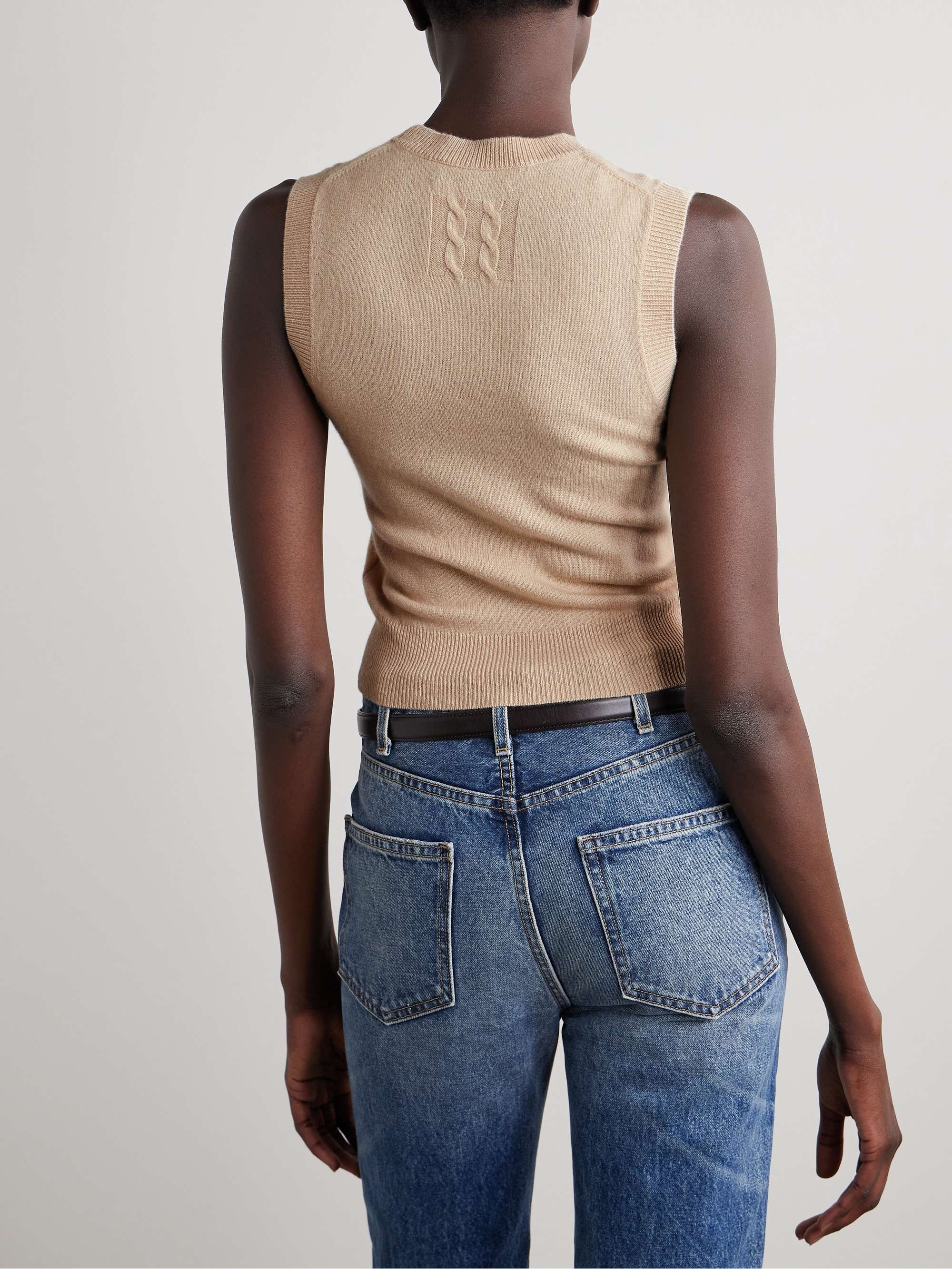 NILI LOTAN May cropped cashmere tank
