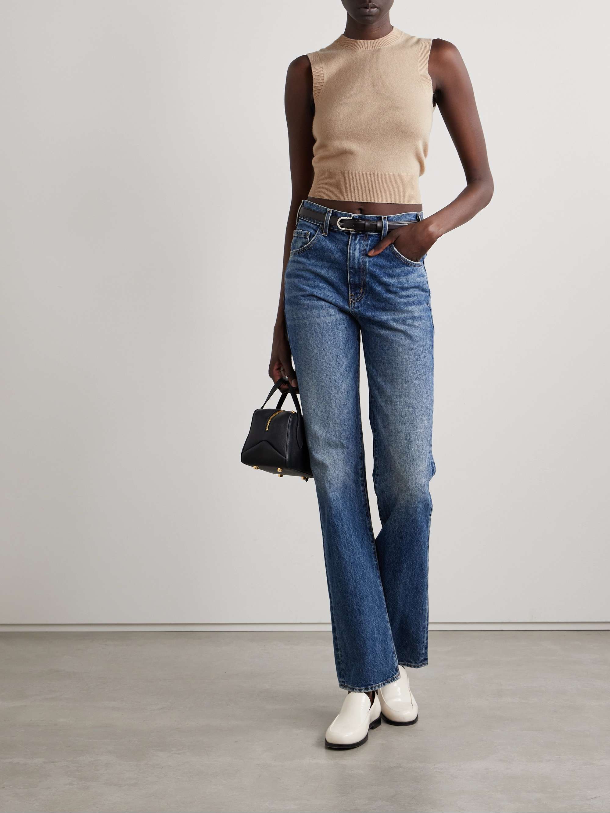 NILI LOTAN May cropped cashmere tank