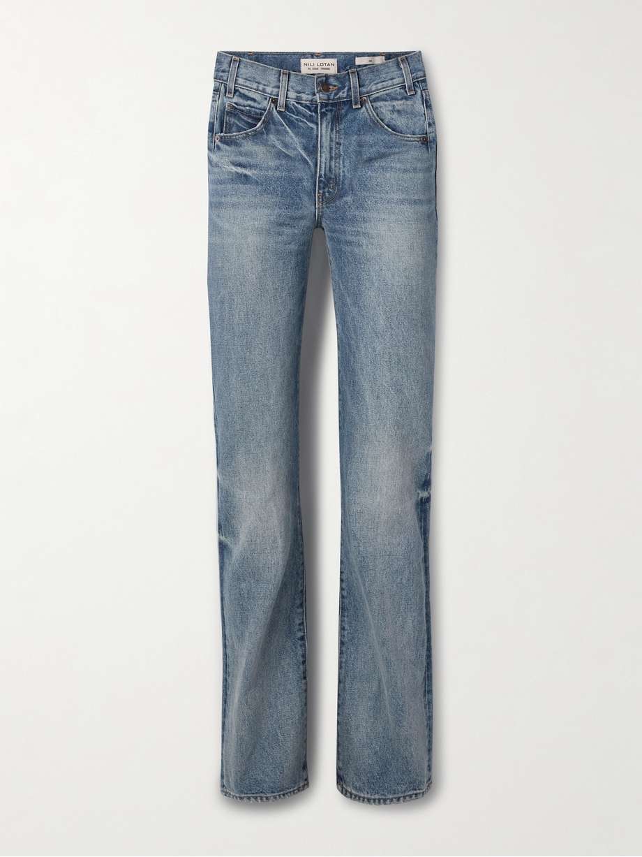 Nili Lotan Mitchell Straight-leg Jeans In Blue