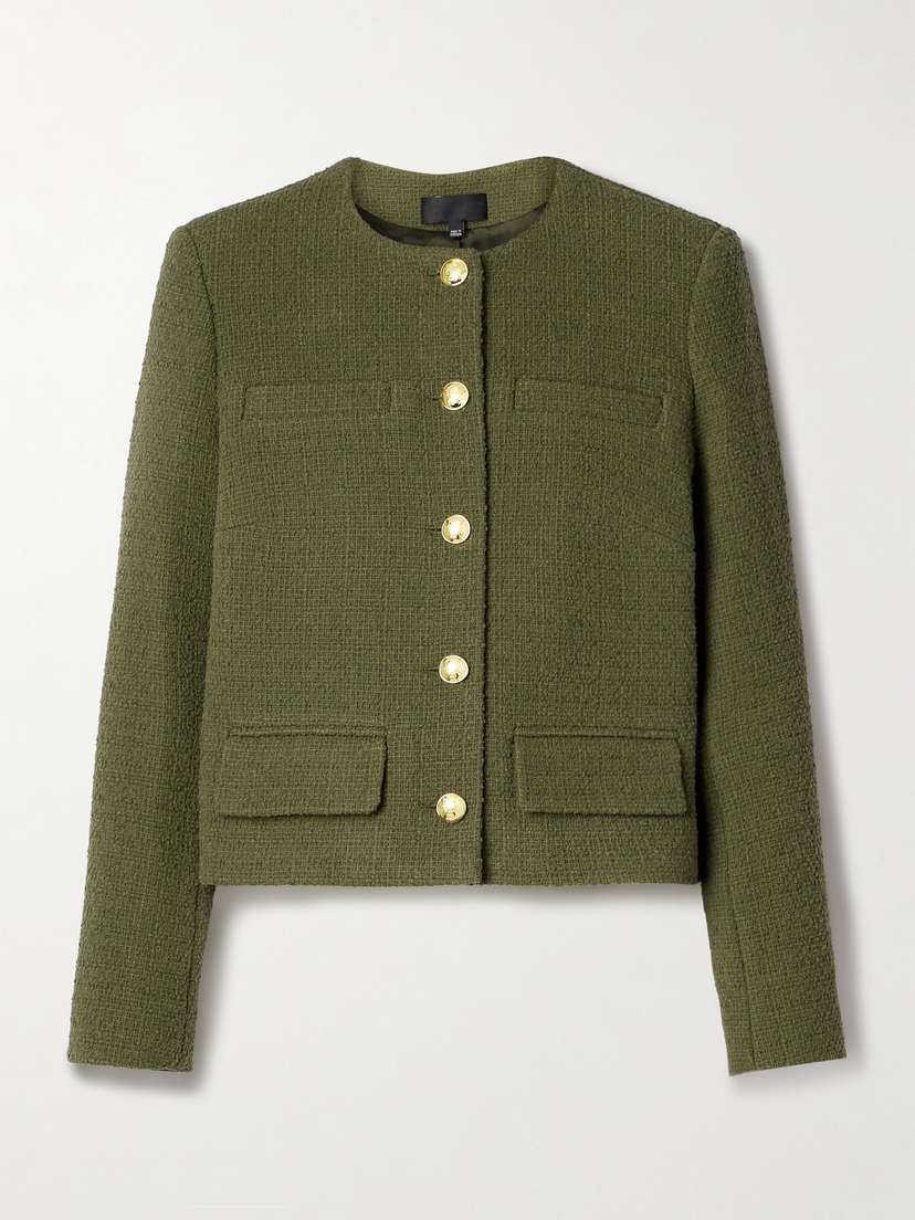 Nili Lotan Paige Cropped Cotton-blend Tweed Jacket