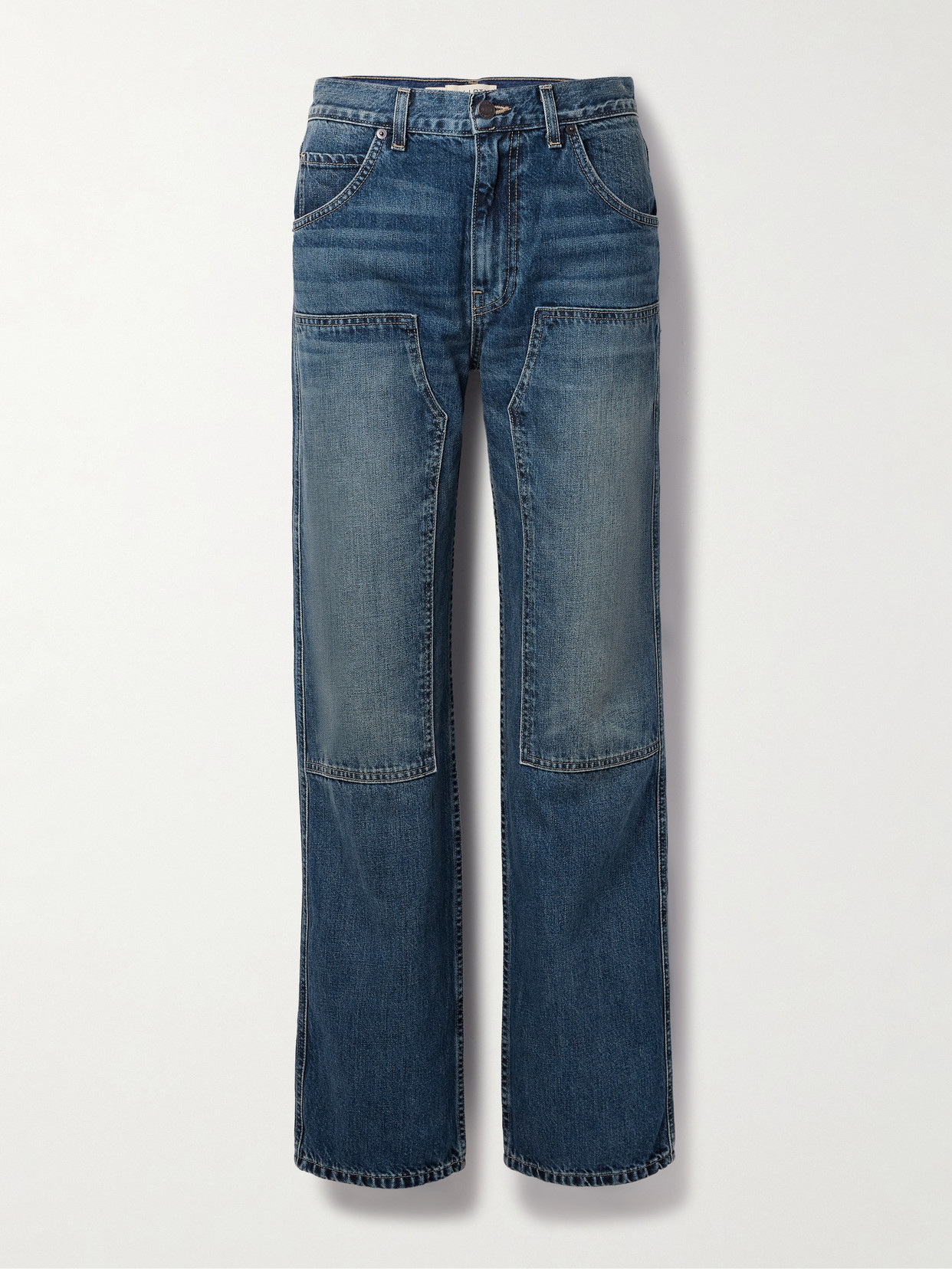 Nili Lotan Welder Boyfriend Jeans In Blue