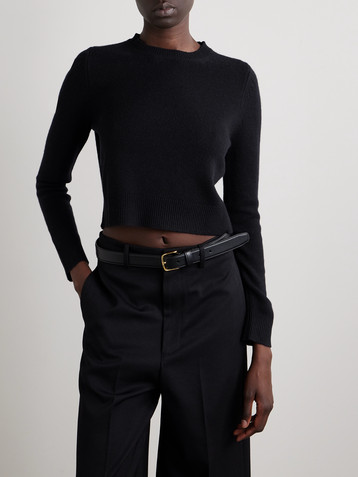 Nili Lotan Venus cropped cashmere sweater