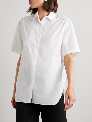 Nili Lotan Alban cotton-poplin shirt