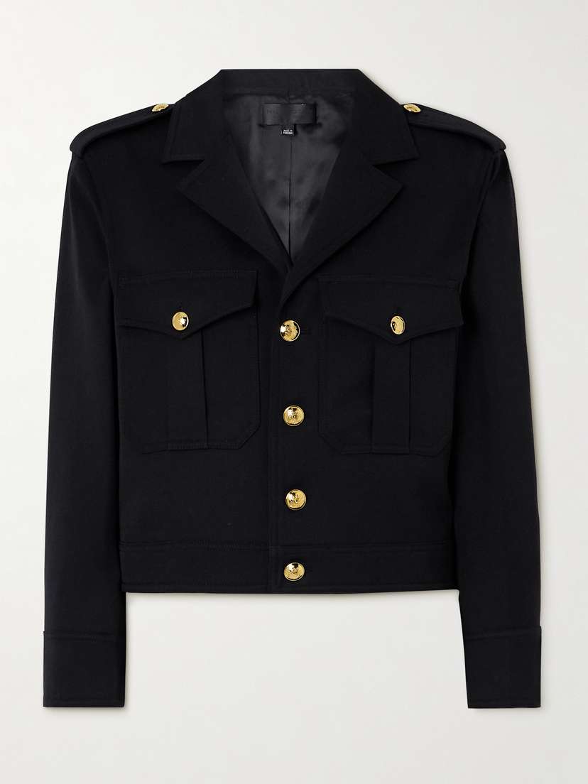 Nili Lotan Lourde Cropped Wool-twill Jacket