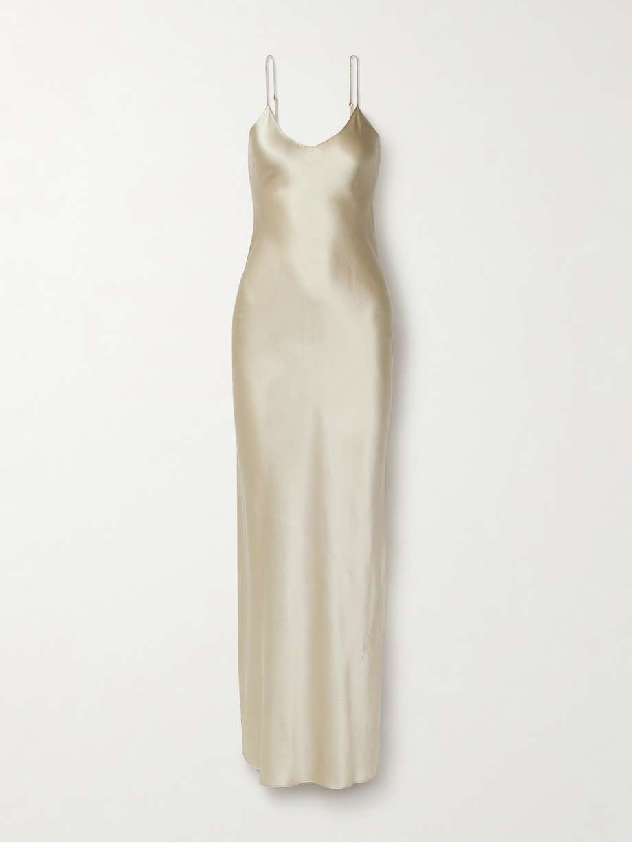 cami silk-satin gown
