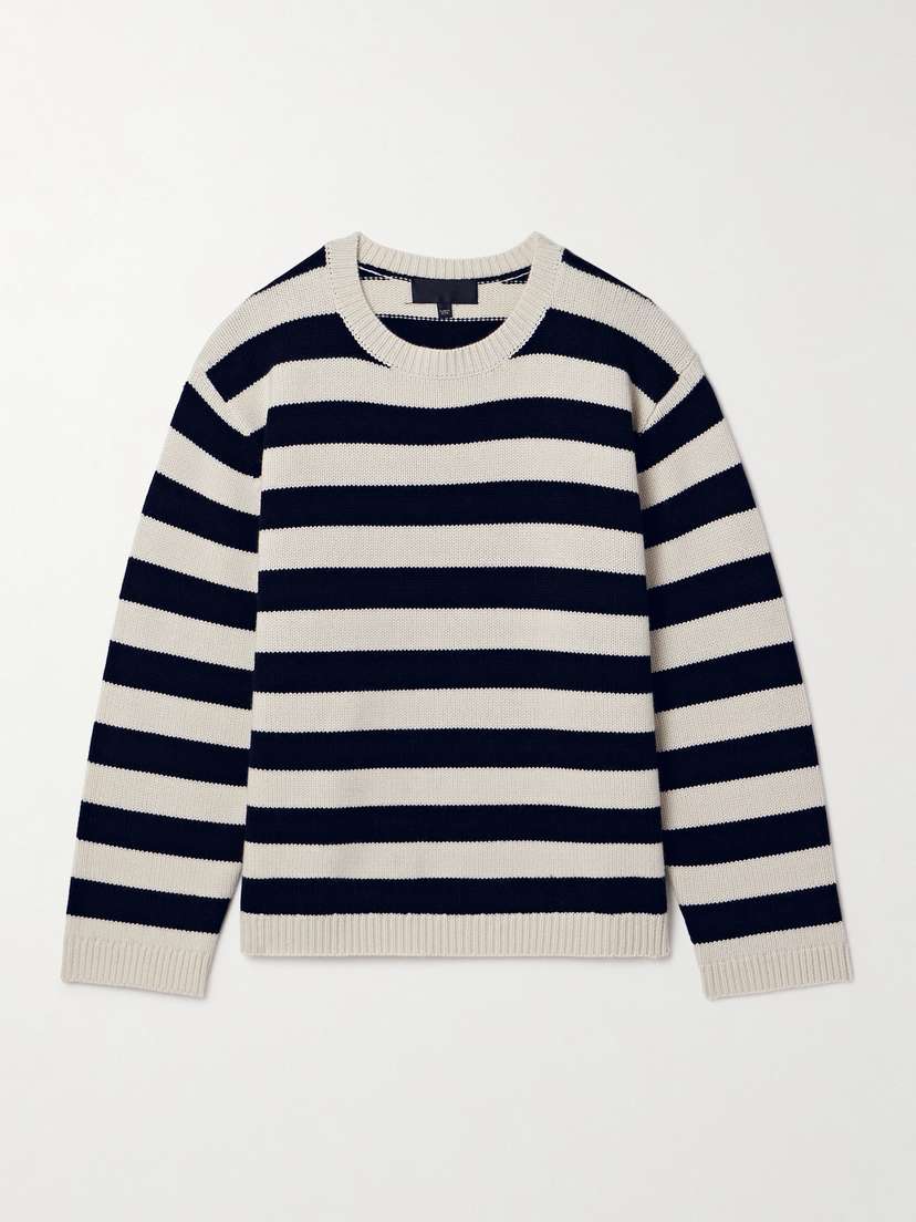Nili Lotan Trina Striped Cashmere Sweater