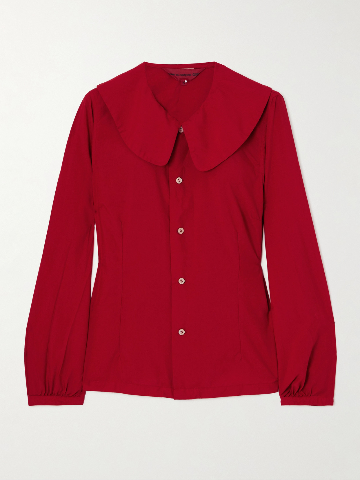 Comme Des Garcons Girl Poplin Shirt In Red